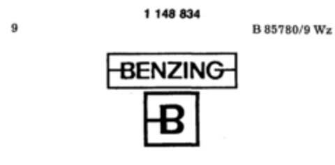 BENZING Logo (DPMA, 26.10.1988)