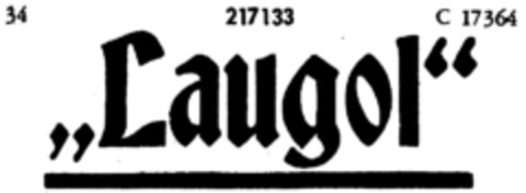 "Laugol" Logo (DPMA, 02.08.1916)