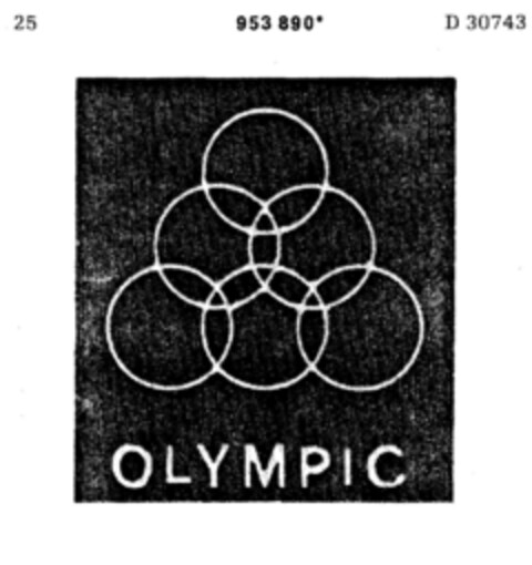 OLYMPIC Logo (DPMA, 10/29/1976)