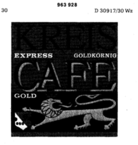 KREIS CAFE EXPRESS Logo (DPMA, 01/05/1977)