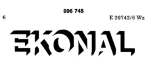 EKONAL Logo (DPMA, 06.04.1979)
