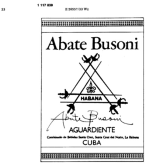 Abate Busoni Logo (DPMA, 20.03.1987)