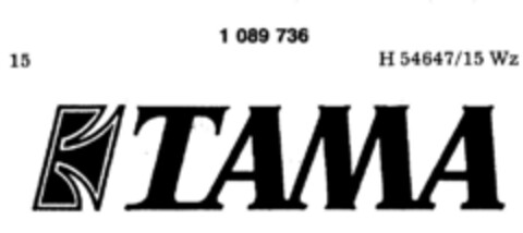 TAMA Logo (DPMA, 16.07.1985)