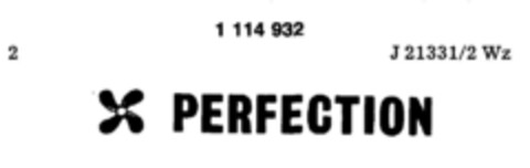 PERFECTION Logo (DPMA, 29.09.1986)