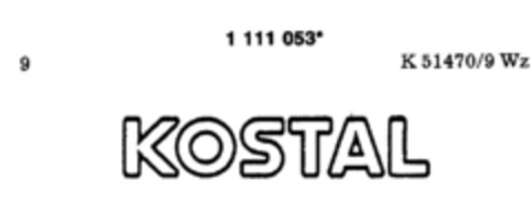 KOSTAL Logo (DPMA, 07/23/1987)