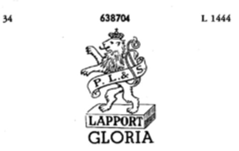 LAPPORT GLORIA P.L.&S. Logo (DPMA, 22.06.1951)