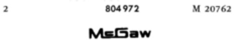 McGaw Logo (DPMA, 06.03.1963)