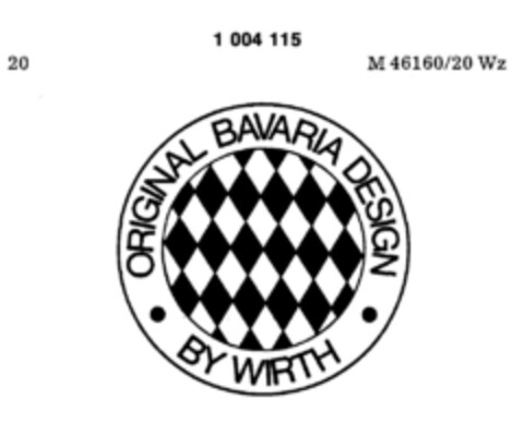 ORIGINAL BAVARIA DESIGN BY WIRTH Logo (DPMA, 23.03.1979)