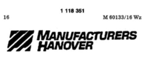 MANUFACTURERS HANOVER Logo (DPMA, 19.02.1987)