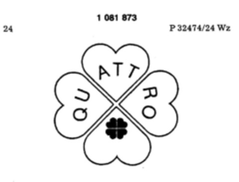 QUATTRO Logo (DPMA, 06.03.1985)