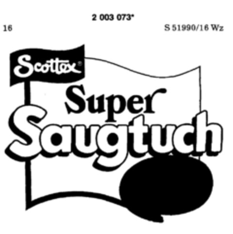 Scottex  Super Saugtuch Logo (DPMA, 15.04.1991)