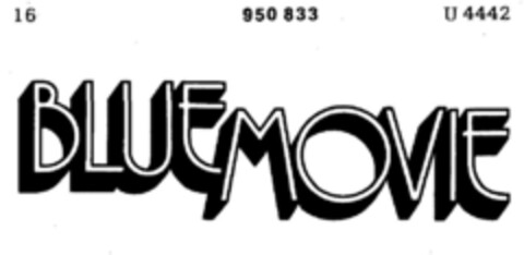 BLUEMOVIE Logo (DPMA, 10.07.1975)