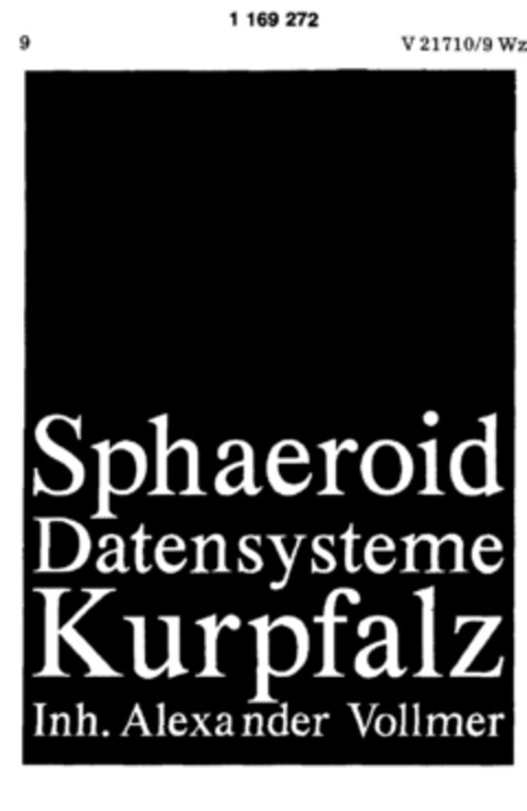 Sphaeroid Datensysteme Kurpfalz Logo (DPMA, 09/06/1989)