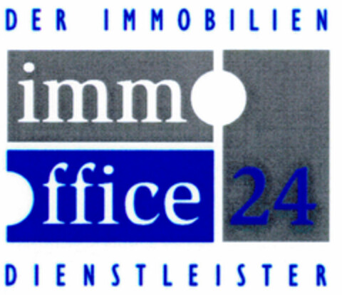 immo office 24 DER IMMOBILIENDIENSTLEISTER Logo (DPMA, 08.09.2000)