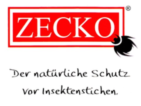 ZECKO Der natürliche Schutz vor Insektenstichen. Logo (DPMA, 08.07.2009)