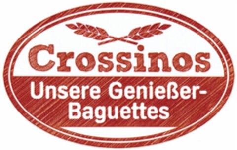 Crossinos Unsere Genießer-Baguettes Logo (DPMA, 02/01/2013)