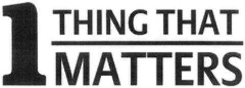 1 THING THAT MATTERS Logo (DPMA, 20.01.2014)