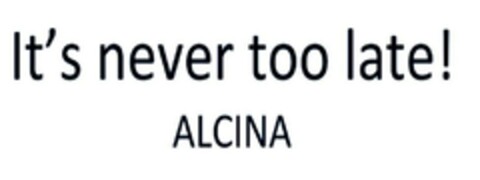 It's never too late! ALCINA Logo (DPMA, 17.10.2018)