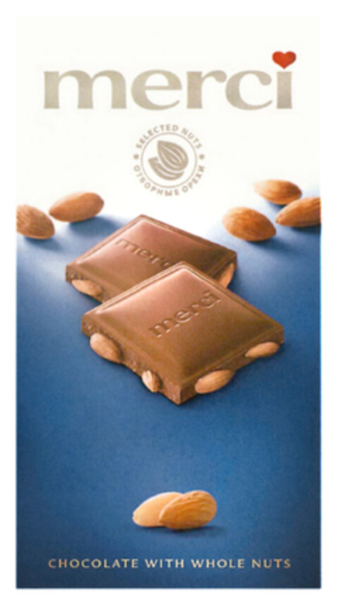 merci CHOCOLATE WITH WHOLE NUTS Logo (DPMA, 03.04.2020)