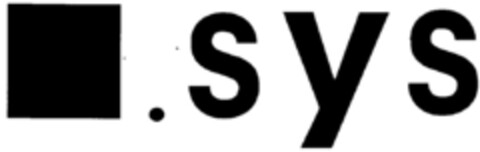 .sys Logo (DPMA, 20.04.1996)