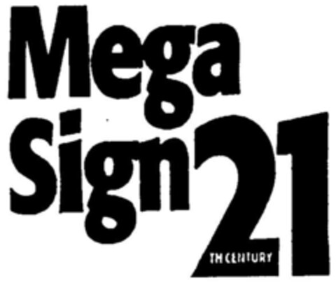 Mega Sign 21 Logo (DPMA, 16.05.1997)