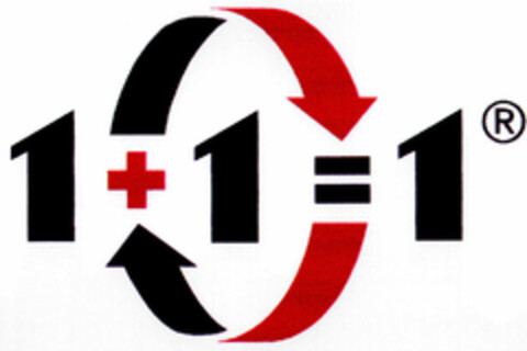 1+1=1 Logo (DPMA, 05.09.1997)