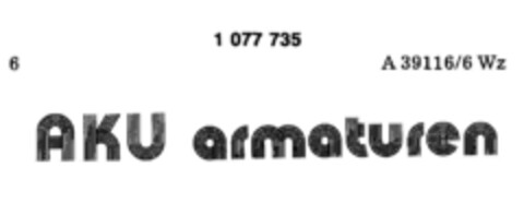 AKU armaturen Logo (DPMA, 12.10.1984)