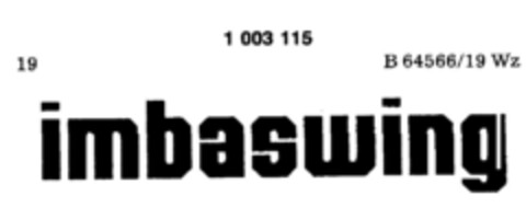 imbaswing Logo (DPMA, 30.11.1979)