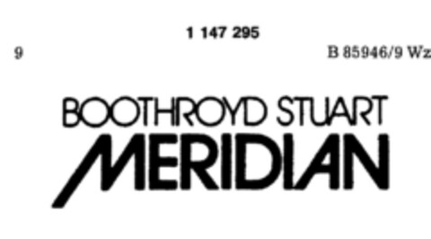 BOOTHROYD STUART MERIDIAN Logo (DPMA, 16.11.1988)