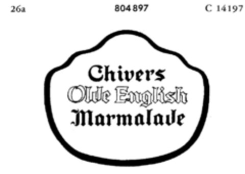 Chivers Olde English Marmalade Logo (DPMA, 08.11.1963)