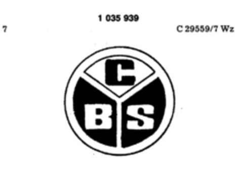 CBS Logo (DPMA, 02.08.1980)