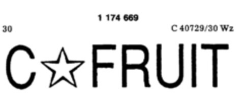 C*FRUIT Logo (DPMA, 10.07.1990)