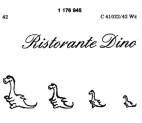 Ristorante Dino Logo (DPMA, 09/26/1990)