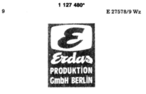 Erdas PRODUKTION GmbH BERLIN Logo (DPMA, 28.04.1988)