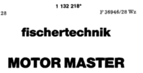 fischertechnik MOTORMASTER Logo (DPMA, 11/30/1988)