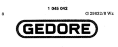 GEDORE Logo (DPMA, 03.09.1982)