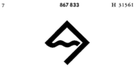 867833 Logo (DPMA, 05/15/1968)