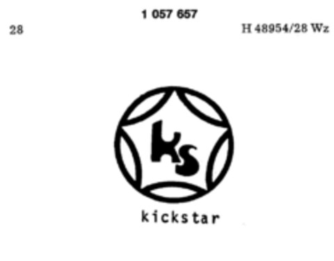 KS kickstar Logo (DPMA, 21.07.1981)