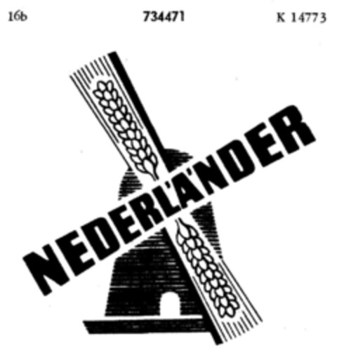 NEDERLÄNDER Logo (DPMA, 20.05.1958)