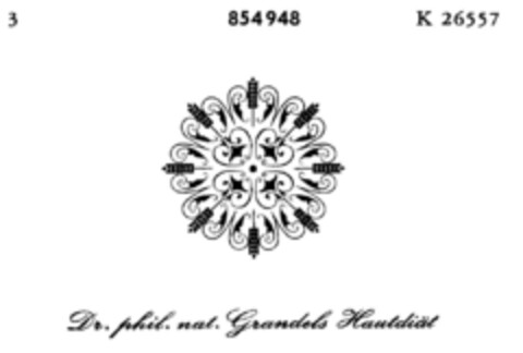 Dr. phil. nat. Grandels Hautdiät Logo (DPMA, 11.11.1966)