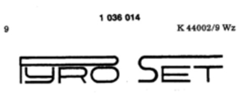 PYRO SET Logo (DPMA, 02.12.1981)