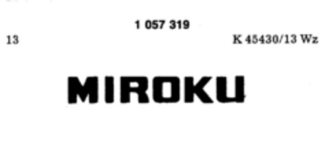 MIROKU Logo (DPMA, 02/03/1983)