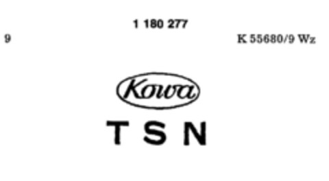 Kowa TSN Logo (DPMA, 02/06/1990)