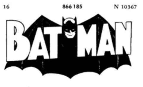 BAT MAN Logo (DPMA, 22.03.1967)