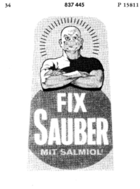 FIX SAUBER MIT SALMIOL Logo (DPMA, 29.07.1966)