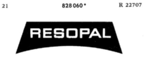 RESOPAL Logo (DPMA, 08.11.1966)