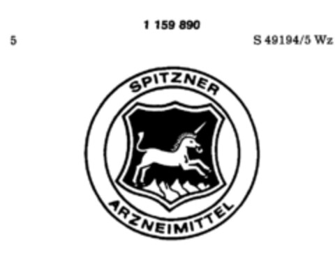 SPITZNER ARZNEIMITTEL Logo (DPMA, 10/06/1989)