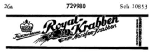 Friesenkrone Royal-Krabben Nordsee-Krabben Logo (DPMA, 24.06.1958)