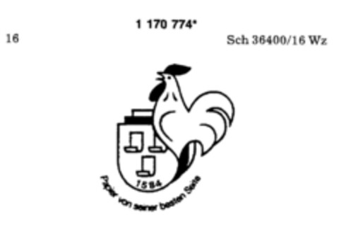 Papier von seiner besten Seite Logo (DPMA, 12.07.1990)