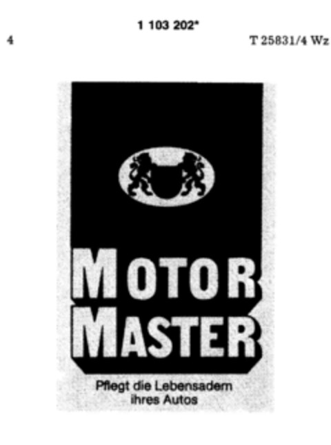 MOTOR MASTER Logo (DPMA, 09/05/1986)